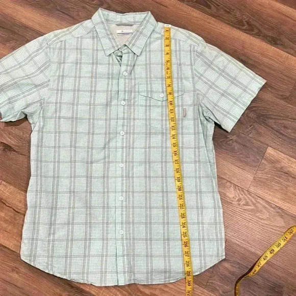 Columbia Men's Plaid Button Down Short Sleeve Pocket Shirt
Sz Medium Turquoise - Picture 8 of 12